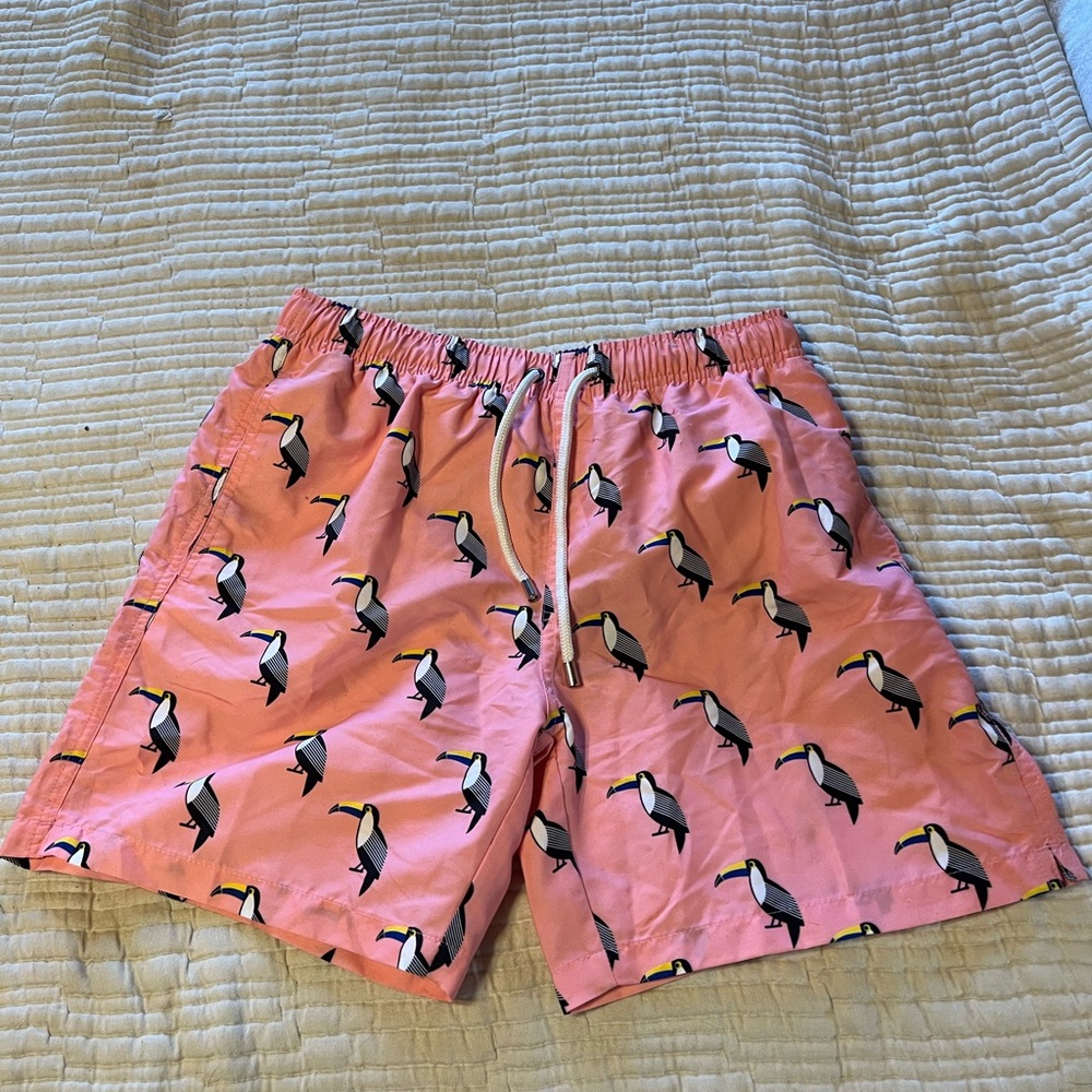 Franks pink maca short board shorts